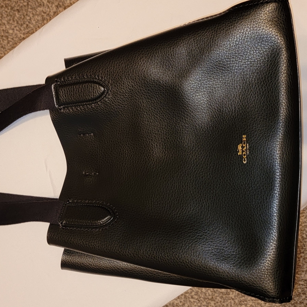 Coach Black Leather Women's Bag